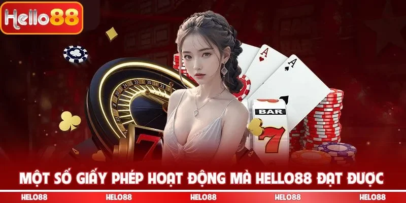 Một số giấy phép hoạt động mà nền tảng đạt được