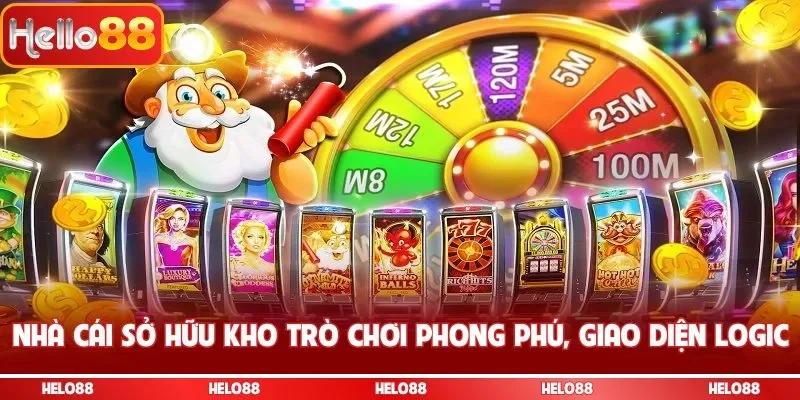 Nhà cái sở hữu kho trò chơi phong phú, giao diện logic